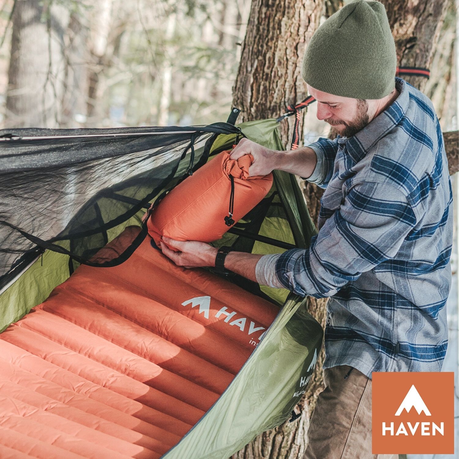  Haven エアマット スタンダード XL 断熱 ヘブンテント Haven Tent キャンプ 屋外 ハンモックテント ソロキャンプ キャンプ テント アウトドア キャンプ用品 ハンモック テント haventents 耐久性