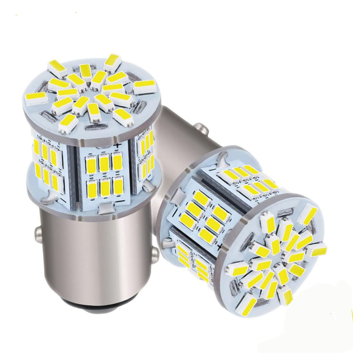 樂天商城 - S25 ダブル LEDバルブ 3014MD (BAY15D/P21) 54連SMD 超高輝度 汎用 ブレーキ/テール/バックランプ
