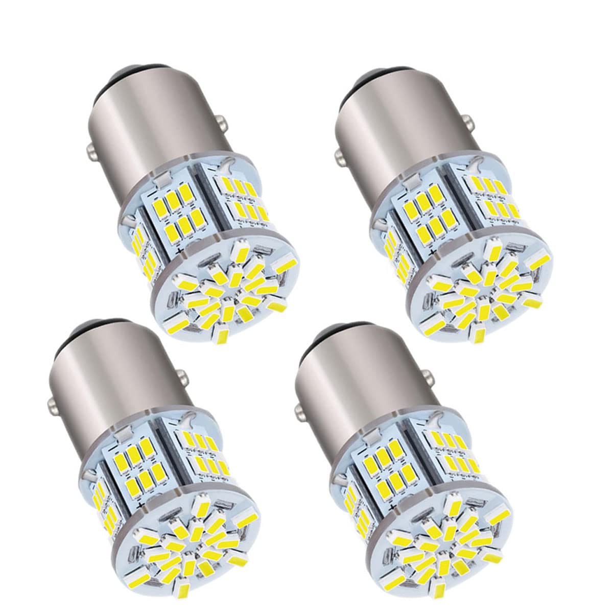 樂天商城 - S25 ダブル LEDバルブ 3014SMD (BAY15D/P21) 54連SMD 汎用 変換 超高輝度 ブレーキ/テール/バックランプ