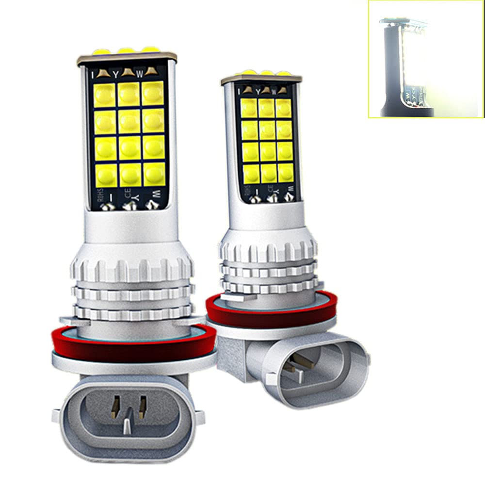 樂天商城 - LEDフォグランプ H8/H11/H16/H9 LEDフォグ ホワイト 6000K 車検対応 DC12V 無極性 2個セット