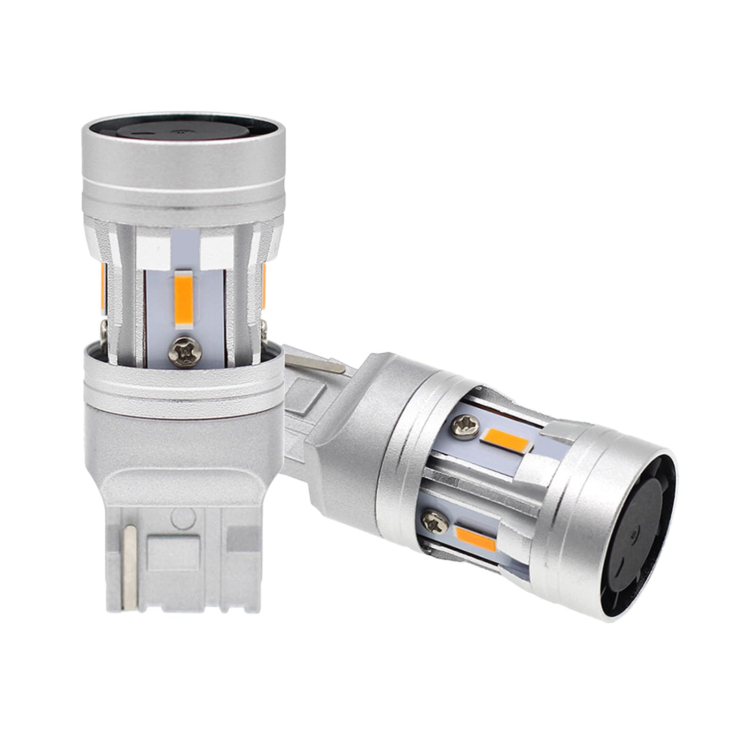 樂天商城 - T20シングル LEDウィンカーバルブ アンバー7440 冷却ファン/ハイフラ防止抵抗内蔵 ノイズ対策 ステルス DC12V車用