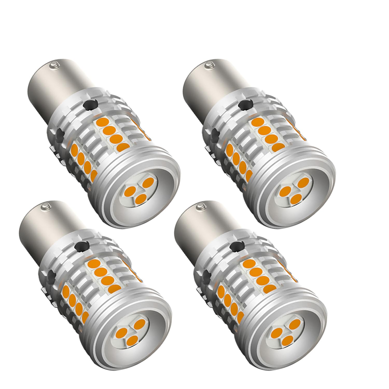 樂天商城 - S25 LED ウィンカー アンバー ピン角180° BA15S/P21W 冷却ファン/ハイフラ防止抵抗内蔵 ステルス仕様