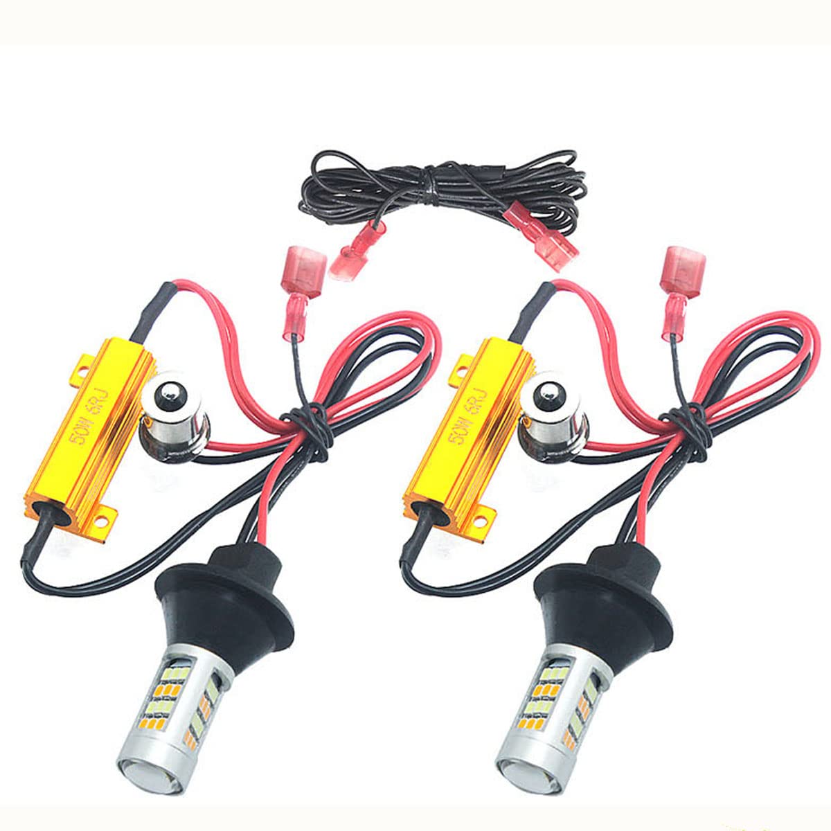 樂天商城 - S25 シングル ウインカーポジション 12V車用 LEDバルブ (BA15S/P21W ピン角違い180度) 42連