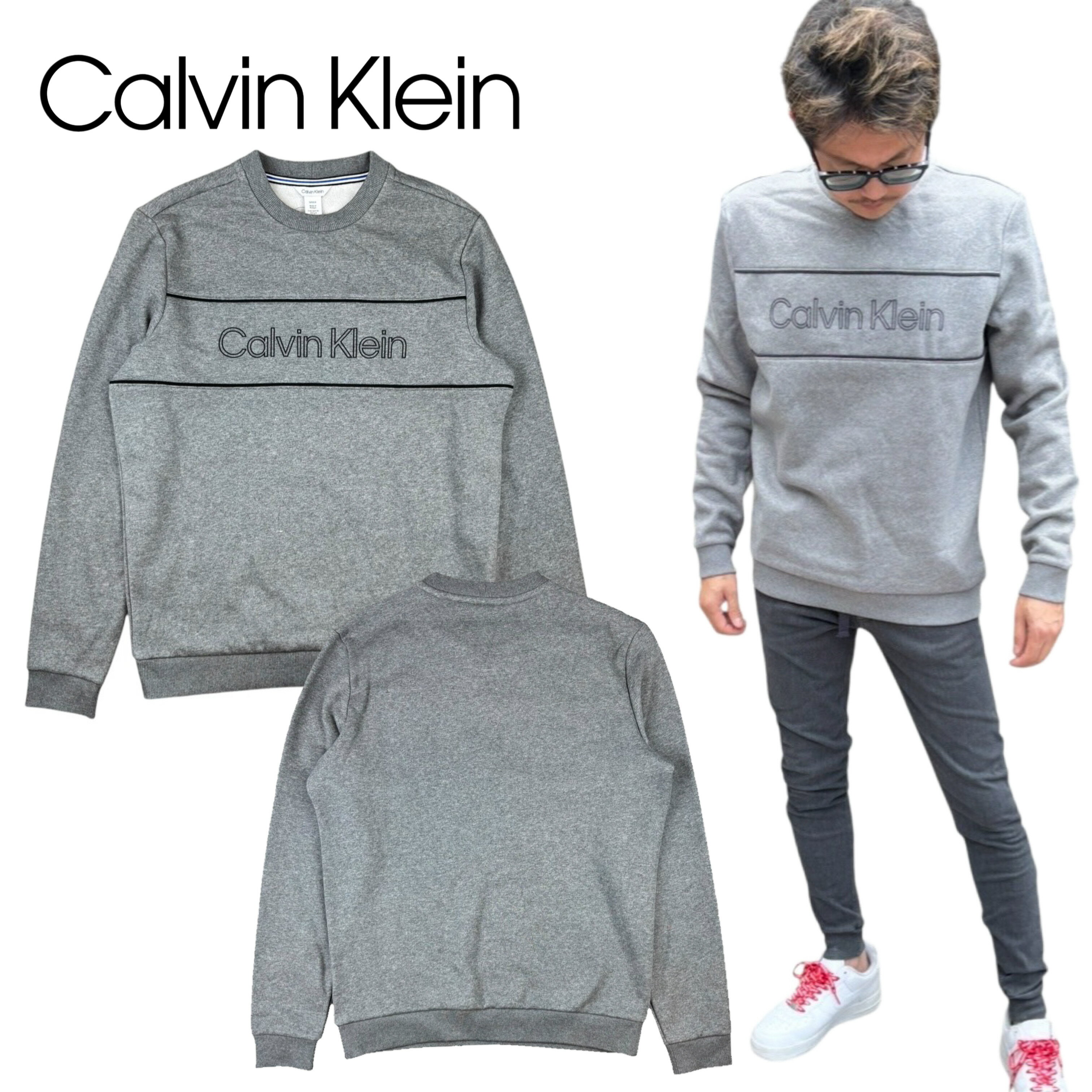 楽天市場】calvin klein トレーナー（カラーグレー）（スウェット