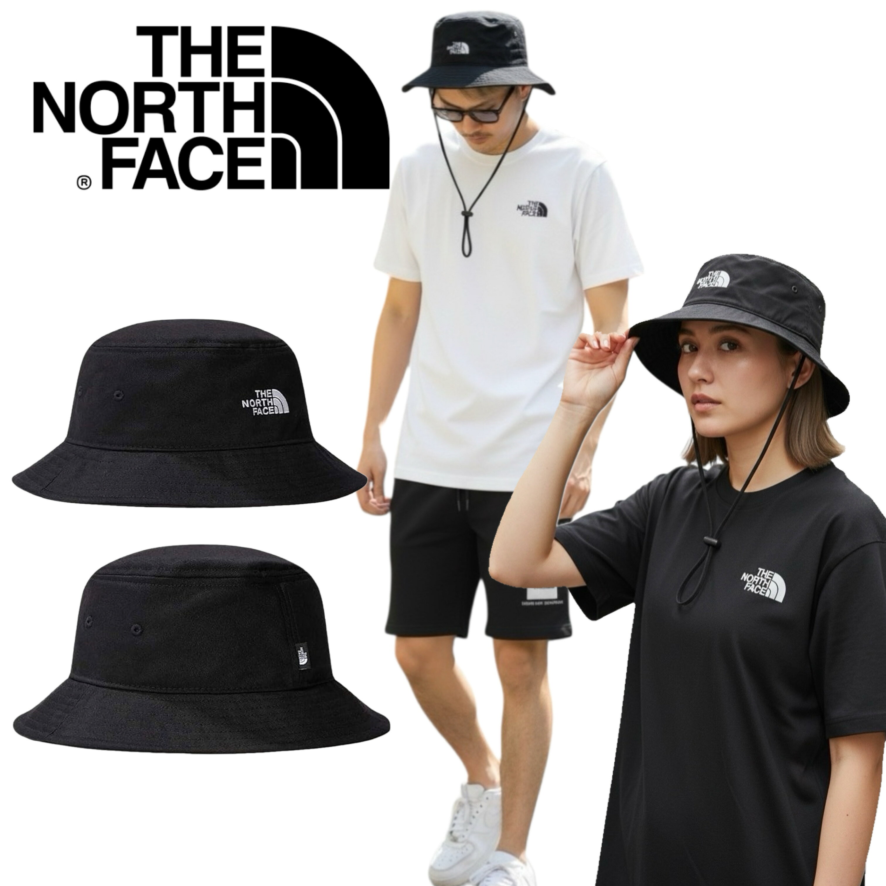 乐天商城 - ザ ノースフェイス 帽子 バケットハット 紐付き ノーム NF0A7WHN メンズ レディース サファリ UV 紫外線対策 THE NORTH FACE NORM BUCKET