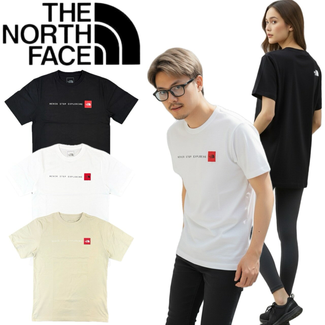 乐天商城 - ザ ノースフェイス Tシャツ 半袖 NF0A8GUV カットソー ミニボックスロゴ 丸首 メンズ レディース THE NORTH FACE M NEVER STOP EXPLORING REGULAR SHORT SLEEVE