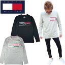 トミーヒルフィガー Tommy Hilfiger ロンT 長袖 Tシャツ ロゴ メンズ レディース 09T4241 丸首 部屋着 ルームウェア TOMMY HILFIGER L/S CREW NECK(4)