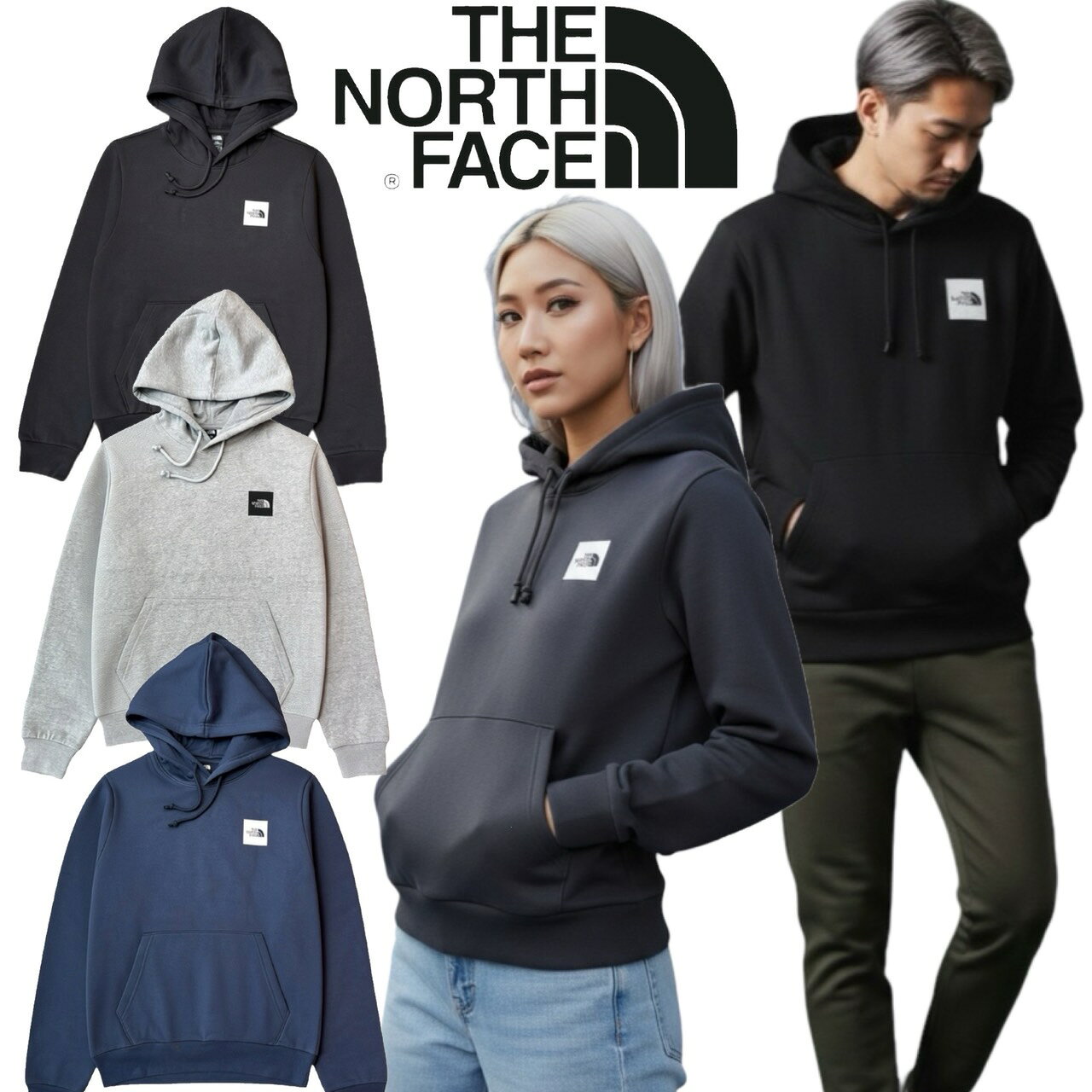 ザ ノースフェイス The North Face パーカー 前ボックス 裏起毛 プルオーバー メンズ レディース NF0A8JAX フーディー Men's Box Half Dome Regular Hoodie