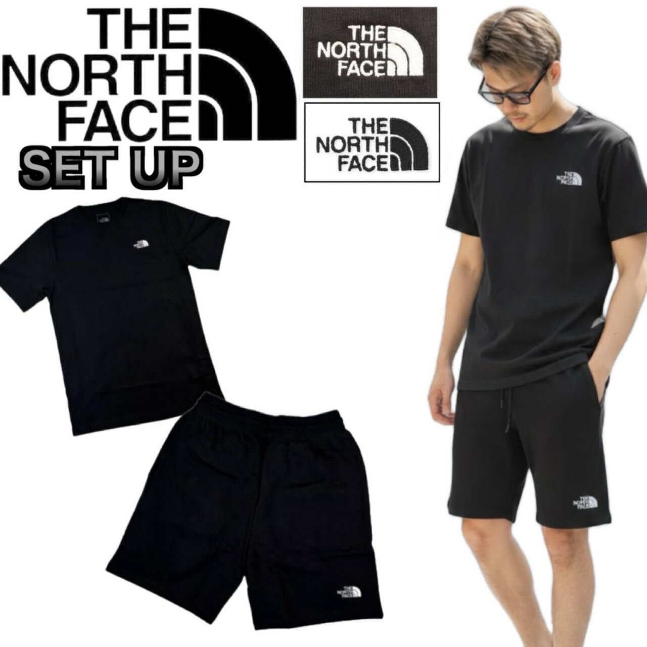 Rakuten - ザ ノースフェイス セットアップ 半袖 Tシャツ 2点セット NF0A8CZ2/NF0A8GQB 上下 ボトムス ハーフドーム ロゴ ハーフパンツ ロゴ THE NORTH FACE