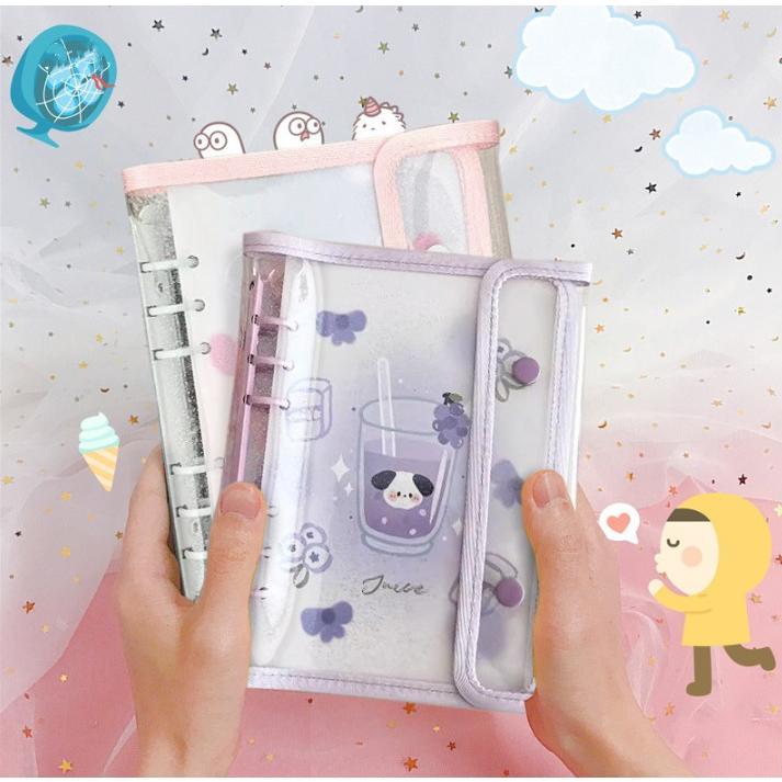 Rakuten - シール帳カバー PVCカバー A5 シール収納 透明バインダー カスタマイズ手帳クリア手帳 DIYデコ ミニ手帳 コンパクト手帳 スケジュール帳 シール帳 持ち運び便利