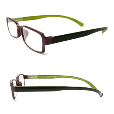 老眼鏡 おしゃれ 男女兼用 軽量 ネックリーダーズ 首かけ ブルーライトカット 眼鏡ケース付き バイカラー(グリーン) 度数 1.0 1.5 2.0 2.5 3.0 3.5 ブランド Bayline ベイライン