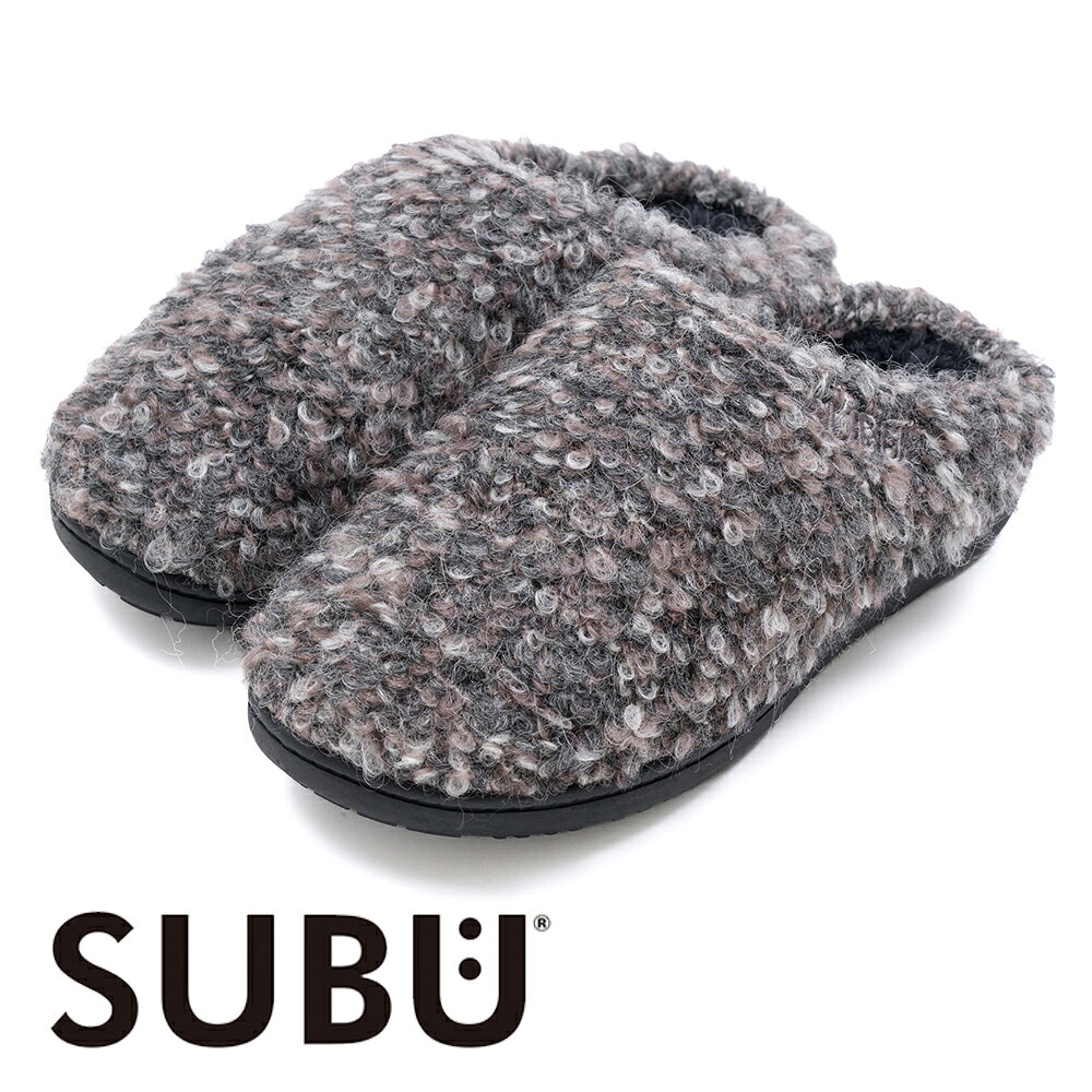 2026年モデル 正規商品 公式 SUBU サンダル DOTS MATORY DOVE GRAY モールニット 暖かい 防寒 サンダル
