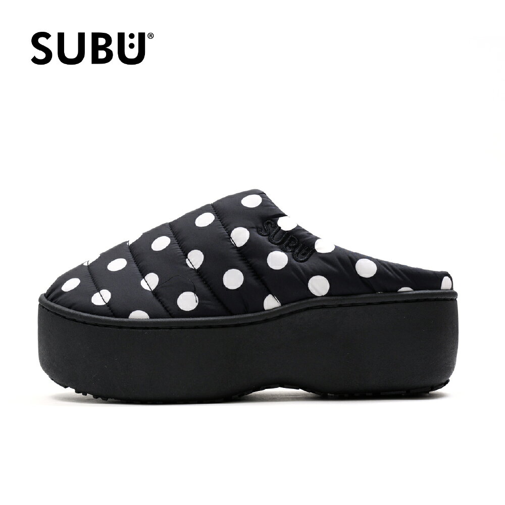 SUBU スブ 厚底 サンダル PLATFORM 26年モデル 起毛 暖かい 防寒 ダウンサンダル キルティング dots
