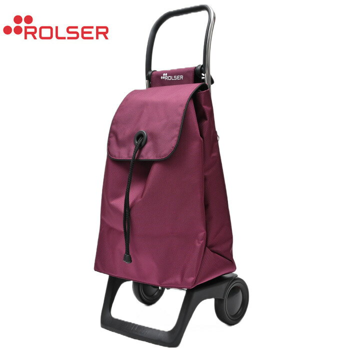 Rakuten - ROLSER ロルサー ショッピングカート RS-001CL キャリーカート バーガンディ 軽量 折りたたみ 買い物カート2輪 日用品 生活雑貨 便利グッズ