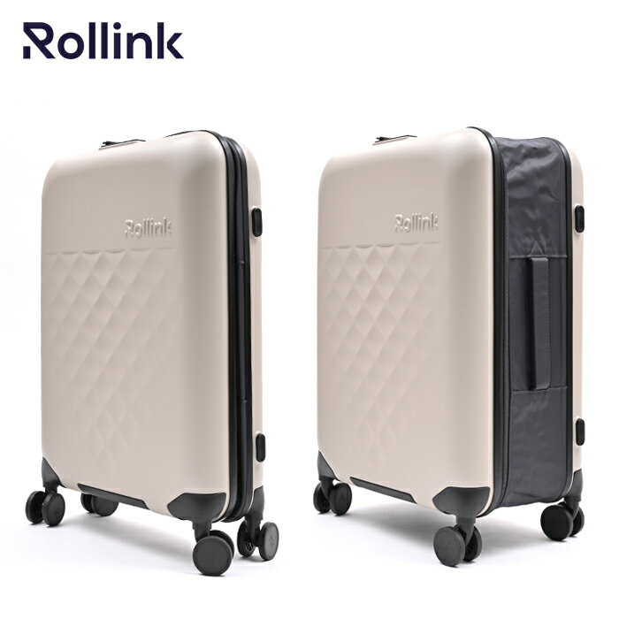 樂天商城 - Rollink（ローリンク）スーツケース ブランド 77L 4輪タイプ TASロック FLEX　360°Spinner 折りたたみ キャリーバック 大容量 スリム 薄い コンパクト 省スペース スタイリッシュ キャリーケース　トラベル 旅行 防水加工