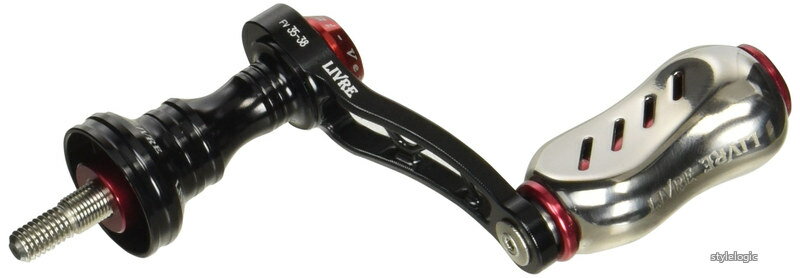 Rakuten - 【送料無料】リール F.V35-38 Sハンドル Finoノブ シマノS2用 (ブラックP+レッドG)