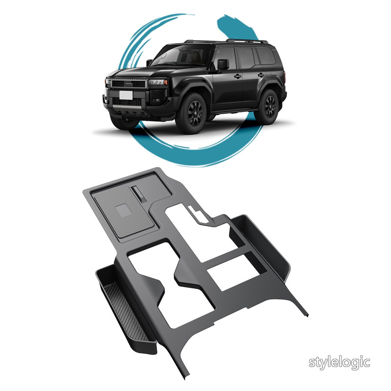 Rakuten - 【送料無料】ruiya 2024 新型 トヨタ ランクル250 専用 センターコンソール センターコンソールボックス コンソールトレイ コンソールボックス ランドクルーザー250 アクセサリー ランクル250 アクセサリー 収納 パーツ 隙間収納 インテリア トレイ 小物入れ シリカゲル素材