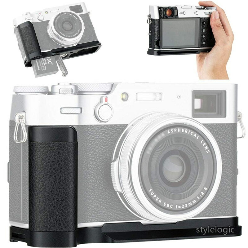 Rakuten - 【送料無料】【アップグレード版】JJC 金属ハンドグリップ 富士フイルム Fujifilm Fuji X100V & X100F カメラ適用 電池交換が便利（Fujifilm X100VIに対応しません）