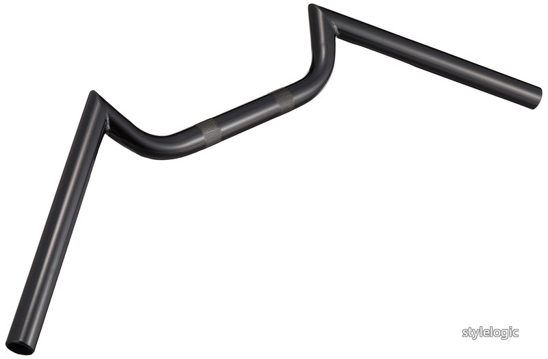 Rakuten - 【送料無料】バイクパーツ スワローバー ディンプル有 W650 H35 R130 L130mm ブラック HD-04645