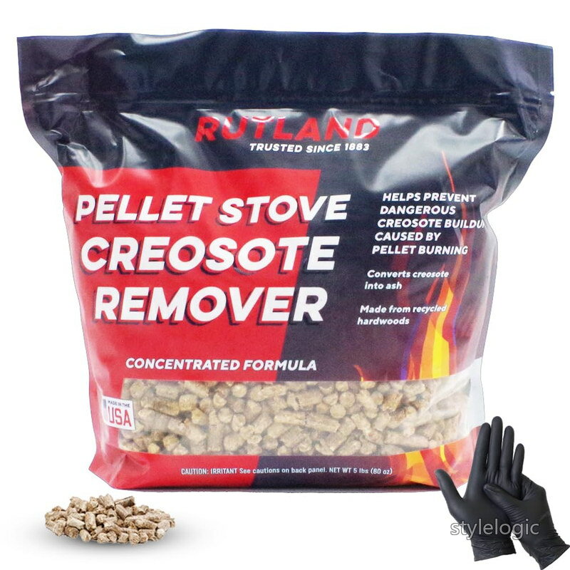 【送料無料】 98P05 クレオソート リムーバー ペレットストーブ用 Pellet Stove Creosote Remover RUTLAND 正規品 GOニトリルグローブ付き 3ヶ月保証付き (5ポンド)
