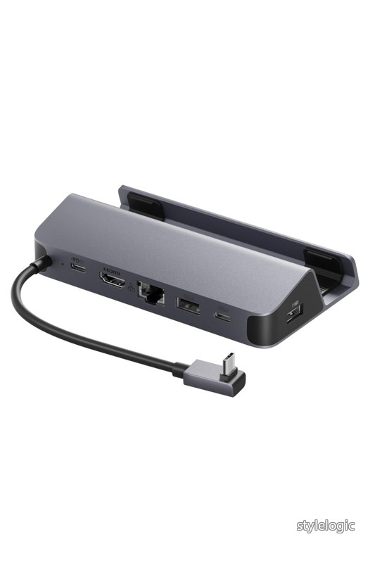 -C ハブ (6-in-1 For Game Console) Steam Deck 高速データ転送 最大100W充電 USB PD対応 4K (60Hz) HDMI 2.0 ポート 1Gbps イーサネットポート Aポート Cポート/Asus