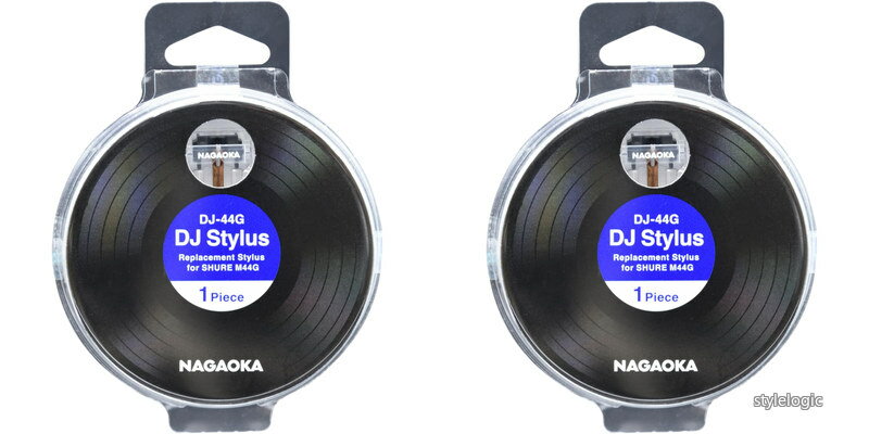 【送料無料】レコードカートリッジ用交換針 SHURE M44G/M44-7対応 DJ-44G 2個セット