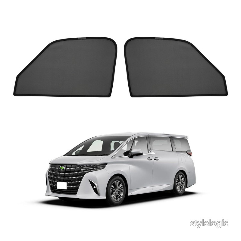 トヨタ アルファード ヴェルファイア 40系 メッシュカーテン Alphard Vellfire 4代目 2023年~現行 遮光カーテン サンシェード カーシェード フロントドア 遮光カーテン UVカット マグネット式 簡単着脱 遮光 断熱 インテリア 日よけ 車種専用 2枚