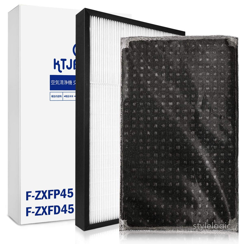 Rakuten - 【送料無料】集じんフィルターf-zxfp45（1枚）と脱臭フィルターf-zxfd45（1枚） 空気清浄機用交換部品 (F-ZXFP45＆F-ZXFD45（1セット）)