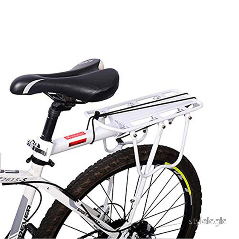 乐天商城 - 【送料無料】自転車 荷台 軽量 リアキャリア 伸縮自在 耐荷重50KG 後付け荷台 荷物ラック 簡単取付け 反射板付き