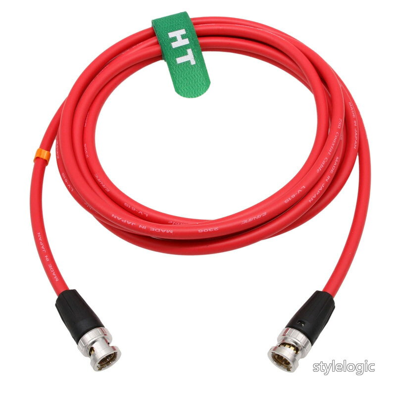 12G 4K 60P SDI BNC 75Ωの同軸ビデオケーブルはBlackmagic Decimator Komodo Alexa Atomosの放送のカメラのモニターのためのLV-61SをCanare (5m、赤)する