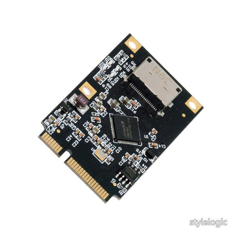 Mini PCI-E PCI Express to Slimline SFF-8612 SFF-8611 SATA 3.0 4ポートアダプター 拡張コンバーター 6Gbps ディスク拡張カード SSD用