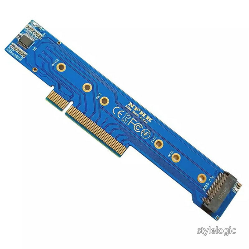 【送料無料】デュアル 2X NVME M.2 SSD to PCIE Express Gen4 X8 X16 RAID コントローラーカード ロープロファイル VROC Raid0 ハイパーアダプター。