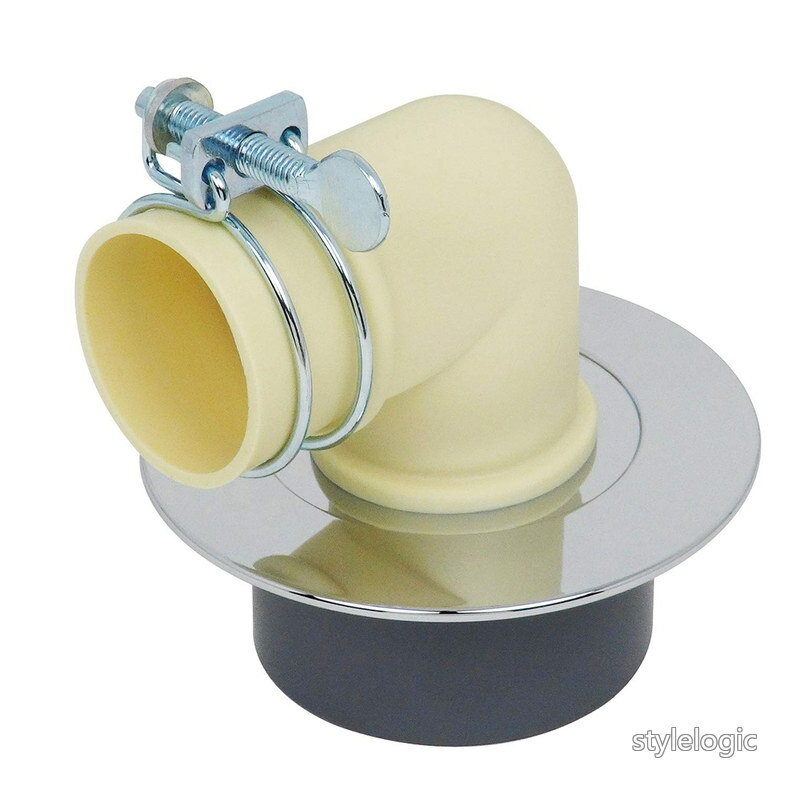 【送料無料】GAONA 洗濯排水口 GA-LF022 アイボリー 幅8.5×奥行9.5×高さ9cm (日本製)