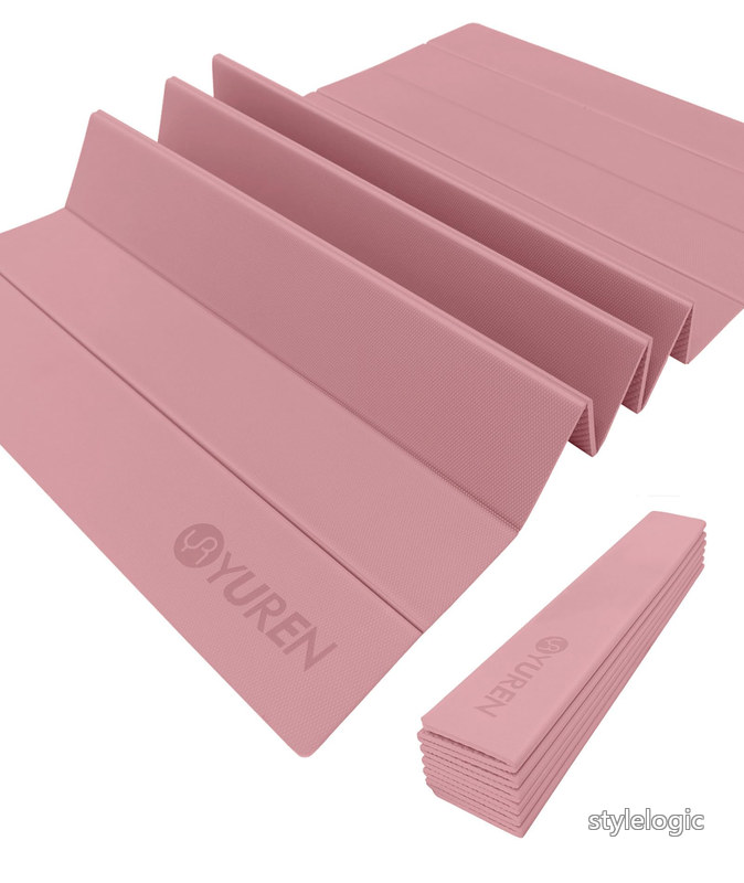 Rakuten - 【送料無料】YUREN ヨガマット 折りたたみ 幅広 90*190cm 厚め10mm トレーニングマット エクササイズマット TPE素材ピラティスマット 軽量 初心者 上級者 収納に便利 収納袋付き