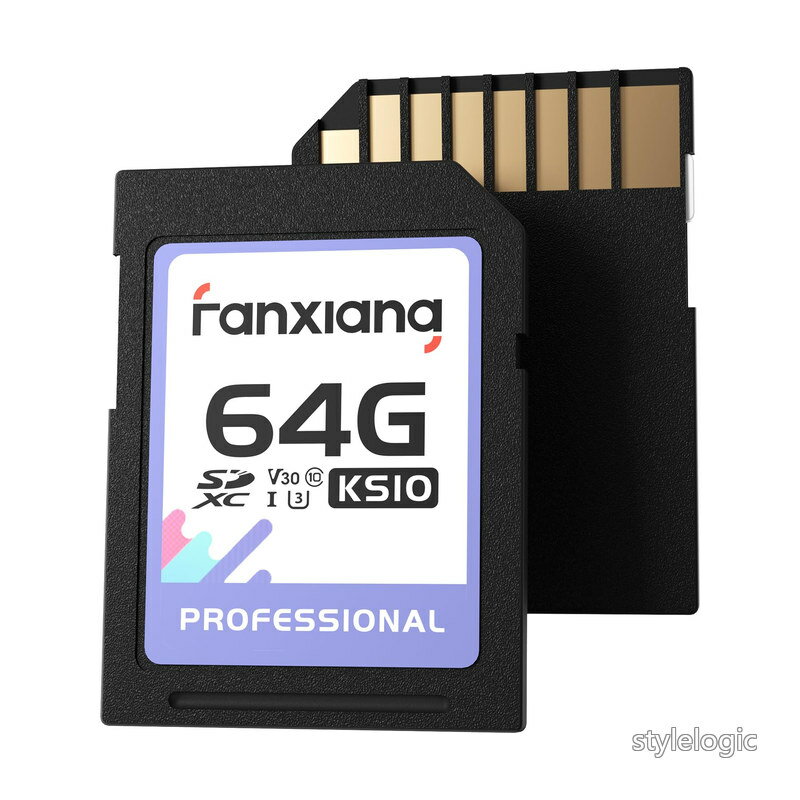 Rakuten - 【送料無料】Fanxiang SD カード 64GB2枚 最大読出速度95MB/s UHS-I U3 V30 SDXC Class10 microSD カード 高耐久 メモリカード Full HD & 4K UHD ビデオ メーカー 対応