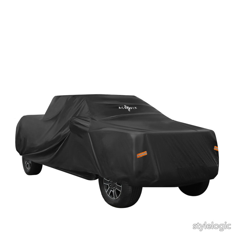 乐天商城 - 【送料無料】ACROPIX 車体カバー ピックアップトラックの車のカバー Toyotaに対応 Tacoma Double Cab 4ドア 6.1 Feet Bedに対応 ブラック 1個