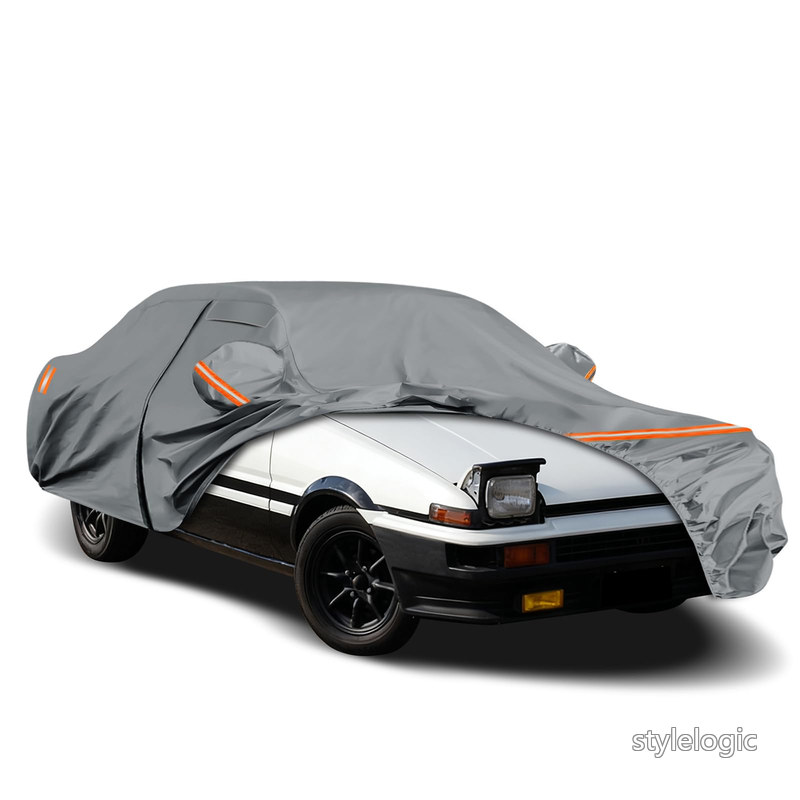 【送料無料】トヨタ・AE86専用 車カバー 【厚手・防水・UVカット】1983-1987年型対応 全天候 耐熱防塵 雨/雪/霜/黄砂対策 車庫・屋外兼用 グレー