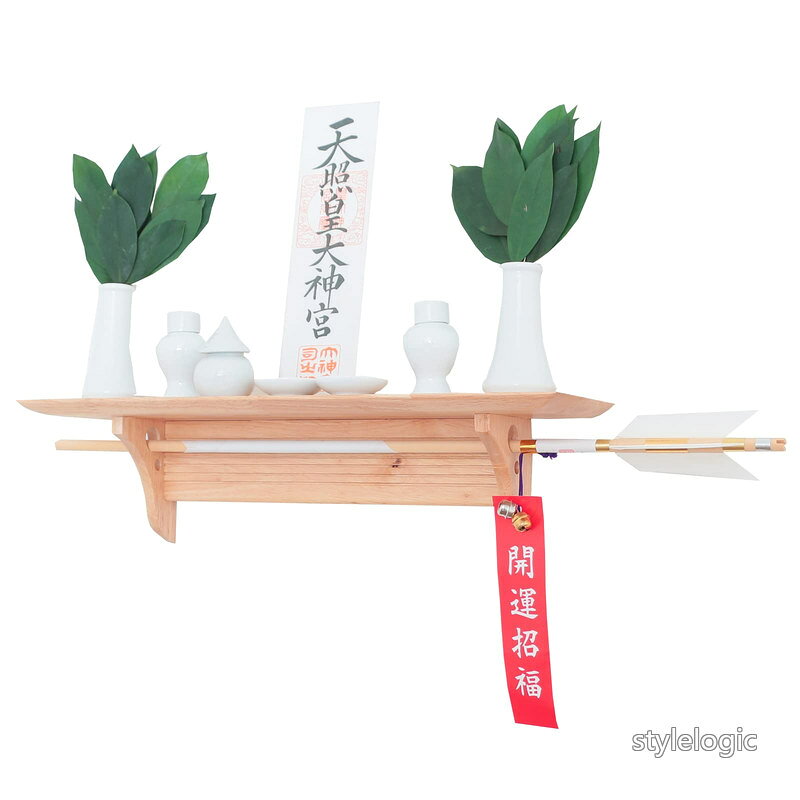 【送料無料】神棚の里 神棚 壁掛け モダン神棚板 Fu-Ka 神具セット付き シンプル コンパクト おしゃれ 賃貸 マンション