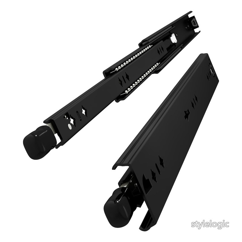 VADANIA ブラック ロック付き #D53 重量用スライドレール 900mm Heavy Duty引き出しスライド 工業用レール 左右1セット
