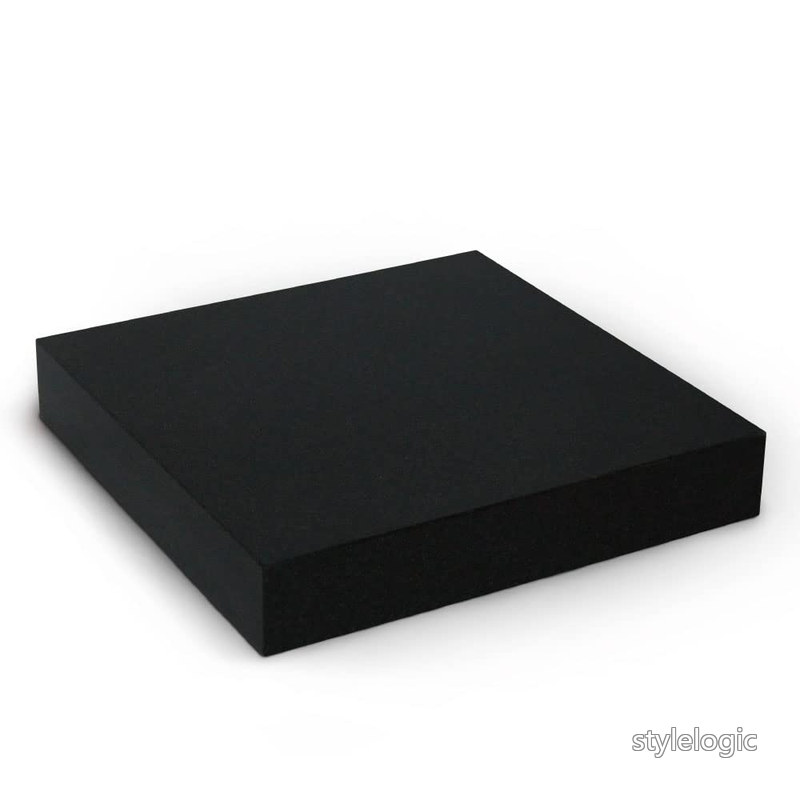 Rakuten - 【送料無料】【オーディオボード】漆黒のエンペラーブラック 15×15×2.5cm 地上最高クラスの硬度と比重 この石でしか感じられない「音」がある ワンランク上の音 天然石スピーカースタンド スピーカー台 インシュレーター SPEAKST-B150t25