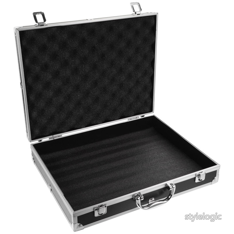 Rakuten - 【送料無料】NUOLUX アルミツールケース ブロッククッション付き 28X37X7.5CM アルミ製工具箱 防水保護 アタッシュケース ツールボックス 工具収納ケース 貴重品、化粧品なども適用