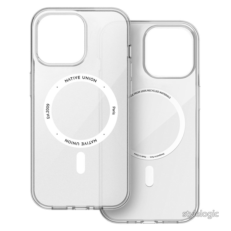 Native Union (Re)Clear Case ? 透明なイエロー防止ケース ? マグセーフ対応で内蔵マグネット付き ? リサイクル素材 ? 軍用グレードの耐落下保護で超耐久性 ? iPhone 14 Pro Max用