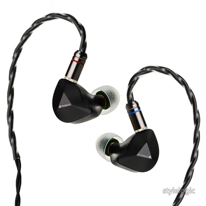 HiFiGo TANGZU x DIVINUS FUDU VERSE1 3 ハイブリッドドライバーインイヤーモニター、ZEN シリーズ 10mm DD+ 2BA インイア式のイヤホン IEM 3D プリントシェル付きインイヤーイヤホン (4.4mm Black)