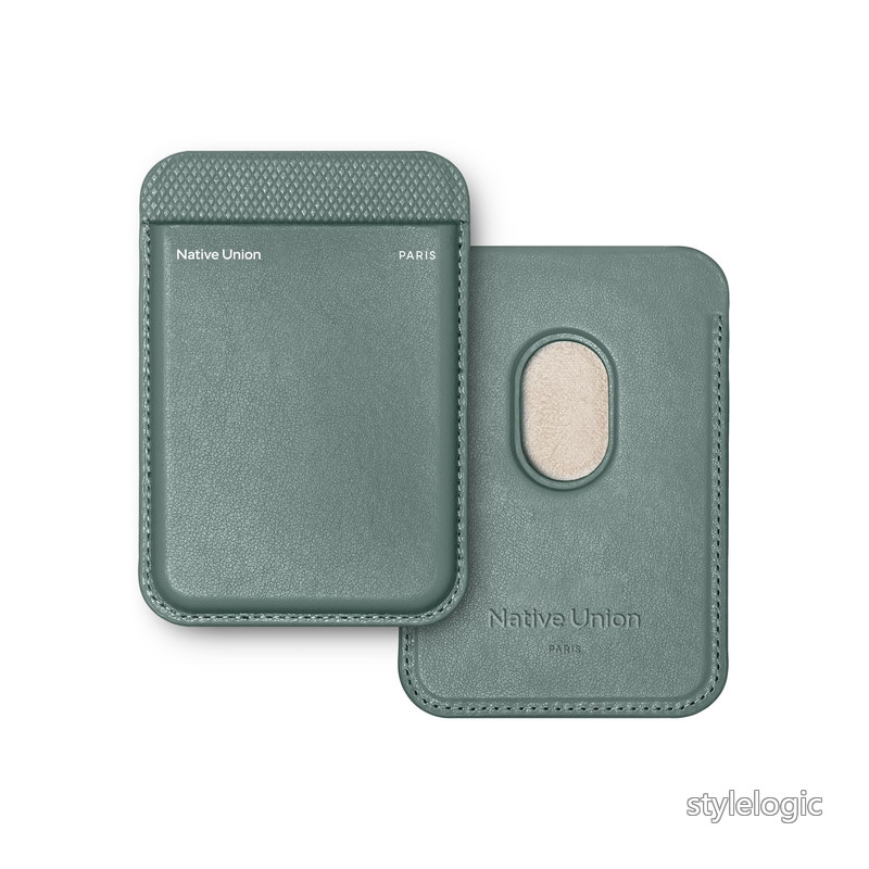  ネイティブユニオン (Re) Classic Wallet | マグネット式 ? MagSafe対応カードホルダー for iPhone Air 17 Pro Max/17e 16 15 14 13 12 ? 超強力マグネット＆ウルトラスリム ? カード3枚収納 ? 耐久性＆リサイクル素材使用（スレートグ