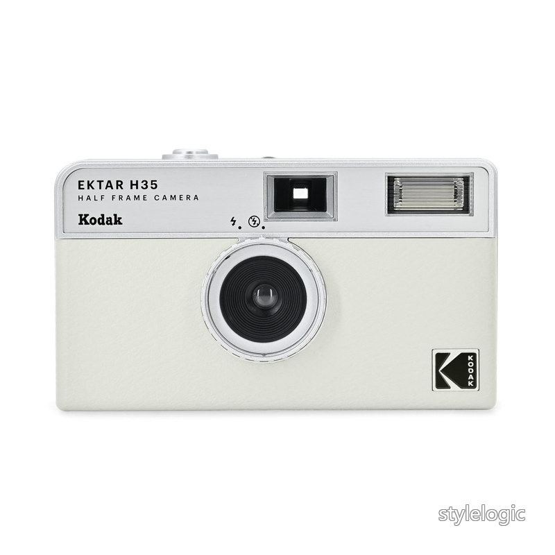【送料無料】コダック(Kodak) 【国内正規品】EKTAR H35 ハーフフレームフィルムカメラ、35mm、再利用可能、フォーカスフリー、軽量、使いやすい (ホワイト) (フィルムと単四電池は含まれません)