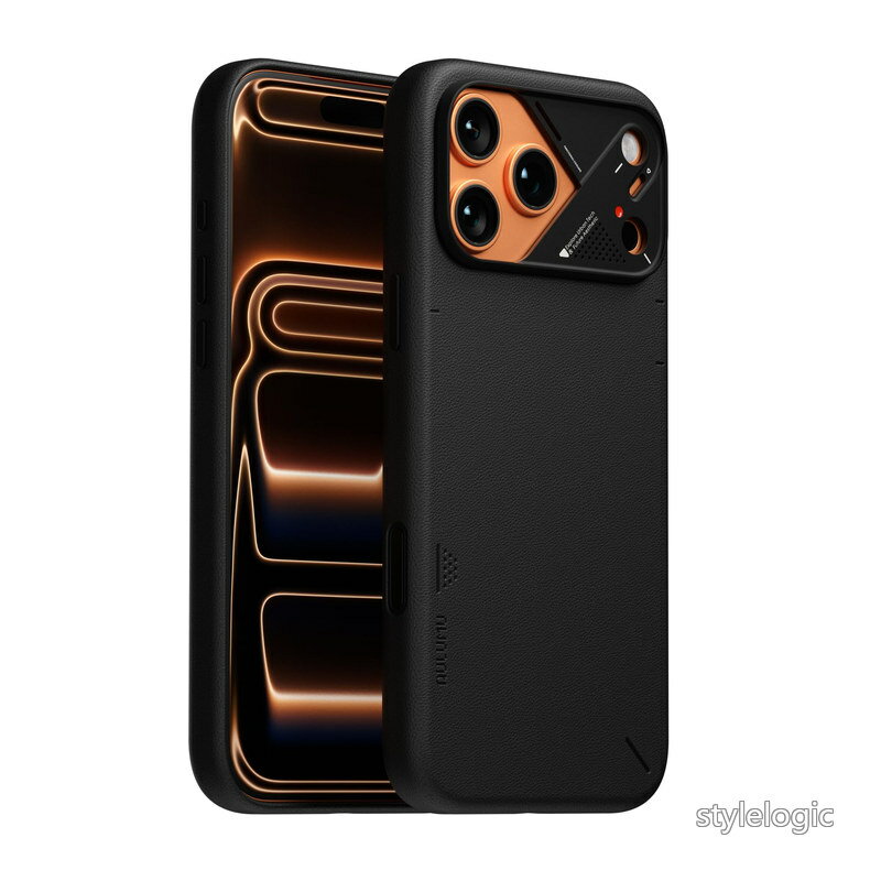Aulumu A17 iPhone 17 Pro ケース ヴィーガンレザー MagSafe対応 CoolHyper冷却システム搭載 カメラコントロールカバー 急速充電対応 マグネット搭載 全面保護 耐衝撃 指紋防止 いphone17pro ケース ブラック