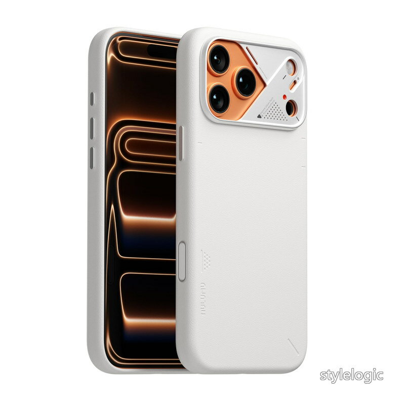 Aulumu A17 iPhone 17 Pro Max ケース ヴィーガンレザー MagSafe対応 CoolHyper冷却システム搭載 カメラコントロールカバー 急速充電対応 マグネット搭載 全面保護 耐衝撃 指紋防止 いphone17promax ケース ホワイト