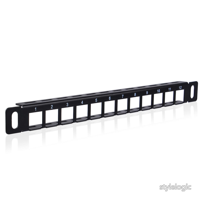 乐天商城 - 【送料無料】GeeekPi 10インチ 0.5U 12ポートブランクキーストーンパッチパネル DeskPi RackMate T0/T1/T2サービスキャビネット用 イーサネットCAT5/CAT5e/CAT6/CAT6a用ケーブル管理パネル