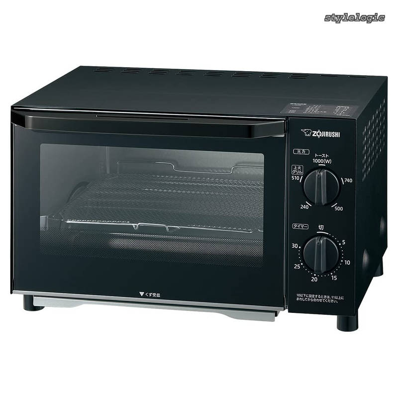 Rakuten - 【送料無料】オーブントースター 2枚焼き マットブラック EQ-AH22-BZ
