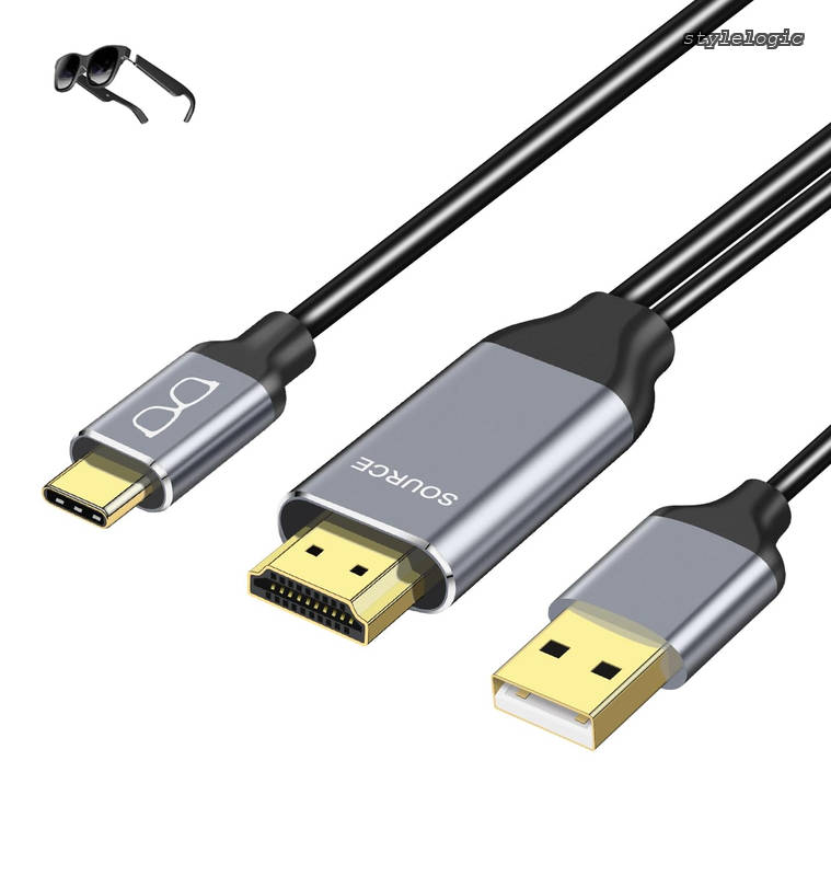 【送料無料】to USB-C 変換ケーブル Xrea Air 4K＠60Hz 2M Hdmi to Type-C モニター HDMI 2.0 USB給電 hdmiからusb cへ変換アダプター モバイルモニター Thunderbolt 3対応 ARメガネ Nrea Xrea AR R0ki-d Air Switch B0X Steam deck ゲーム機対応